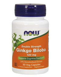 NOW Ginkgo Biloba 120mg (50 kap)