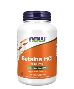 NOW Betain HCL 648mg